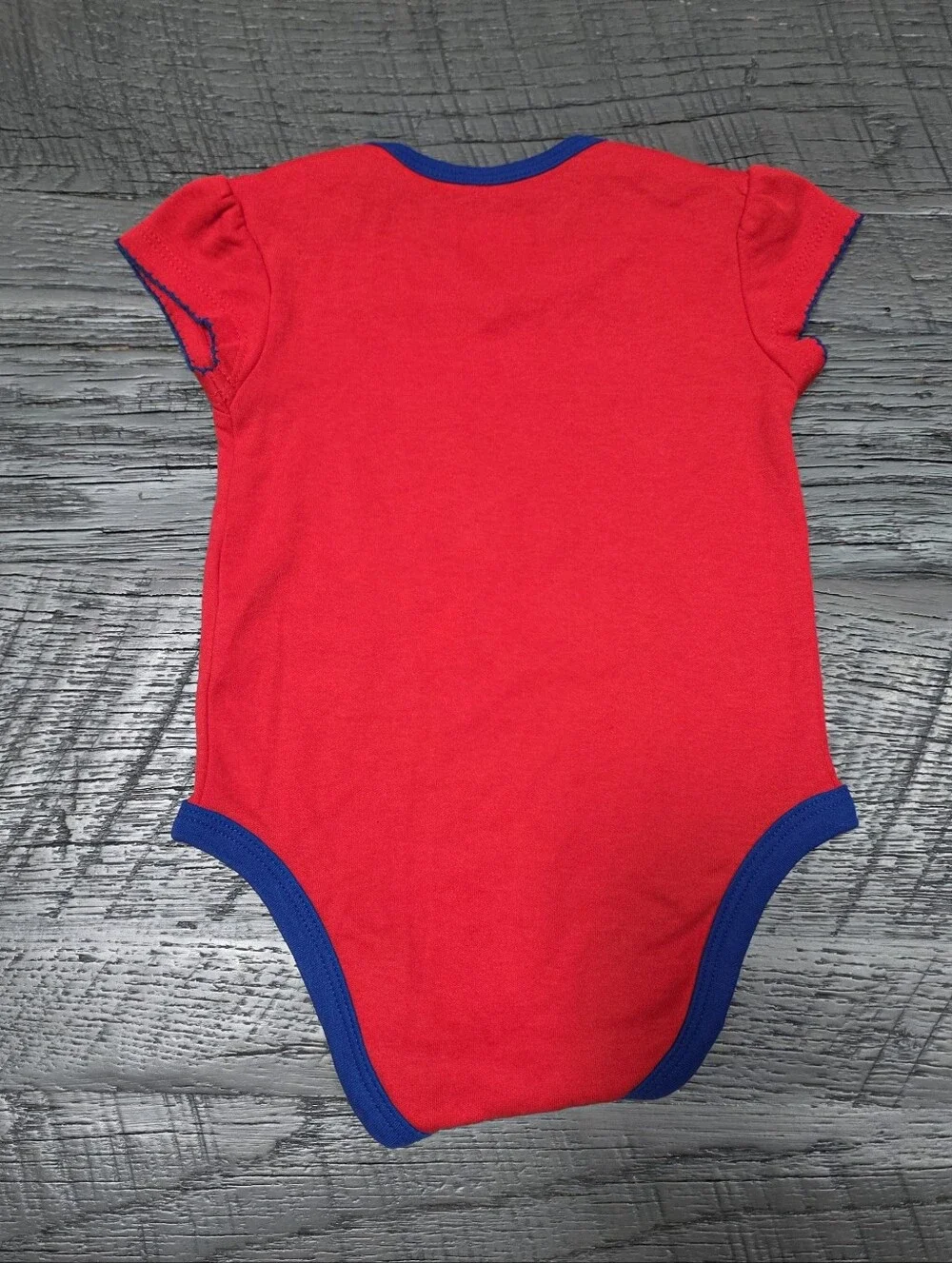 Nwot NHL New York Rangers Red & Blue Infant One-Piece Bodysuit (Sz:12m)